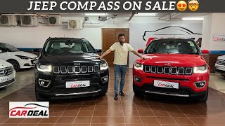 Jeep compass in affordable prices 😍 Red amp Black  Delhis affordable secondhand car market Cardeal [upl. by Gustafson]