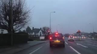 Driving On The A41 Chester Cheshire England 20th December 2017 [upl. by Koah]