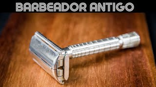 Aparelho De Barbear Antigo barbeador Antigo de metal click aqui ver descrição [upl. by Sobmalarah]