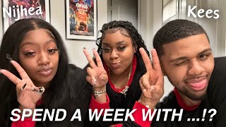 VLOG SPEND A WEEK WITH ME KEES amp NIJHEA I pranked them and told them I missed my flight RYKKY [upl. by Darryl]