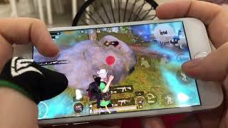 iPhone 7 PUBG Mobile 4 FINGER HANDCAM BEST GAMEPLAY LIVIK 🔥 [upl. by Irt462]