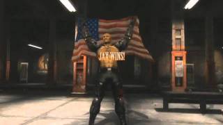 MK9 Jax American Flag Winning POSE  MK9 Jax  NEW Subway Arena  Mortal Kombat 2011 [upl. by Asilem]