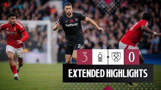 Extended Highlights  Nottingham Forest 30 West Ham  Premier League [upl. by Dleifyar701]