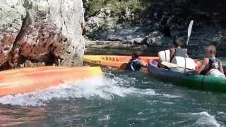 CRASH DE CANOE DANS LES GORGES DE LARDECHE [upl. by Riesman224]