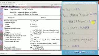 Calculo de la geometría  Engranajes cónicos  12 y 13 [upl. by Yrehcaz956]