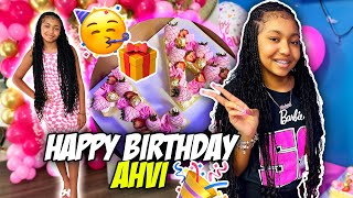 AHVIS 14th BIRTHDAY CELEBRATION VLOG  A SURPRISED GUEST CAME TO HER PARTY 🥳 [upl. by Shulem]