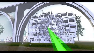 Laser vs Bridge Train Office Building  Dicing Engine [upl. by Nerfe]