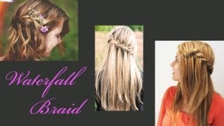 Waterfall Braid inspired quotFrisuren Freitagquot [upl. by Airamahs543]