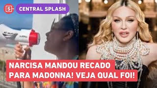 Narcisa Tamborindeguy usa MEGAFONE pra tentar falar com Madonna pela janela VEJA VÍDEO [upl. by Loredo]