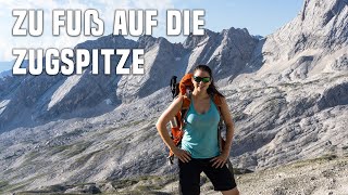 Zugspitze Wanderung übers Gatterl  zu Fuß auf Deutschlands höchsten Berg [upl. by Okorih]