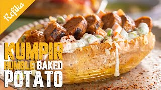 How To Make Kumpir  Turkish Version Humble Baked Potato Recipe With A Special Cooking Technique [upl. by Ruvolo662]