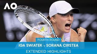 Iga Swiatek v Sorana Cirstea Extended Highlights 4R  Australian Open 2022 [upl. by Aridatha]