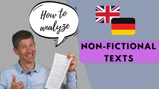 How to analyze nonfictional texts  Englisch Oberstufe  auf Deutsch  Erklärung und Beispiele [upl. by Eimyaj]