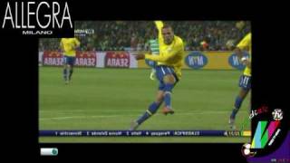 BRASILE COSTA D AVORIO 31  HD  SINTESI GOL HIGHLIGHTS  MONDIALI 2010  20062010 [upl. by Nikolaus926]