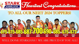 Well Done Starkians  Heartiest Congratulations to All Our Toppers  Stark Classes Latur [upl. by Iidnarb]