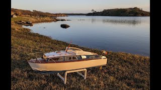 Fairey Huntsman 28ft RC Model Boat Build and first sea trial [upl. by Llireva]