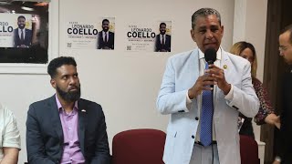 Rep Adriano Espaillat respalda candidatura de Leonardo Coello para la Asamblea Estatal Distrito 77 [upl. by Lihp]