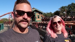 Our Day At Knotts Berry Farm  Roller Coasters Fried Chicken Dinner amp A Ghost Town [upl. by Arracahs538]