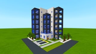 Minecraft Tutorial How To Make A Modern Hotel quot2019 City Tutorialquot [upl. by Russian]