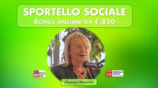 BONUS ANZIANI € 85000 [upl. by Eicats]