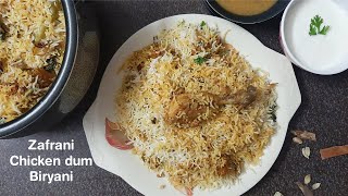 Zafrani Chicken Biryani Recipe [upl. by Binnie242]