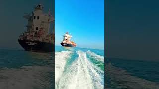 নীল সাগরের বুকে ভাসমান এক টুকরো জাহাজ  Oceans Floating Ship Adventure Ocean shorts viralvideo [upl. by Eyar]