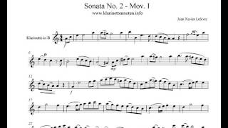 Lefevre Sonata No2 Mov IAllegro [upl. by Johanna]