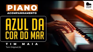 Azul da Cor do Mar Tim Maia  Acompanhamento no Piano para CoverKaraokê [upl. by Attenahs]