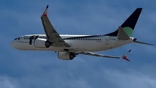 Must be flair Airlines F8623 Boeing 737 MAX 8 REG CFLQO YYZ Toronto YYC CALGARY [upl. by Ttergram]