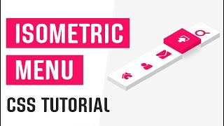 CSS Isometric Menu  CSS Isometric Design  CSS Interactive Menu  CSS Tutorials [upl. by Ethel]