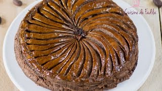 Galette des rois chocolat et poire فطيرة الملوك بالشوكولاتة والاجاص [upl. by Aurlie]