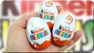 Kinder Surprise 3 Eggs Unboxing Holland [upl. by Nyladnewg]