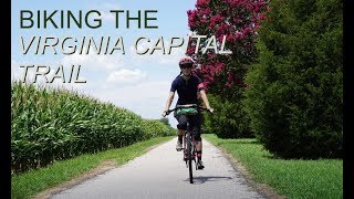 Biking the Virginia Capital Trail Day 1 Richmond to Charles City [upl. by Airotkciv709]