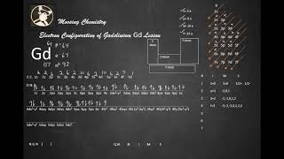 Electron Configuration of Gadolinium Gd Lesson [upl. by Meaghan262]