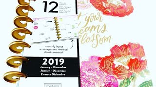 YEAR IN BLOOM CLASSIC HAPPY PLANNER FLIPTHROUGH [upl. by Gnanmas]