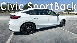 2024 Honda Civic Sport Hatchback 20 Review 1 Week Later  Accelerated Tuesdays [upl. by Ekaj]