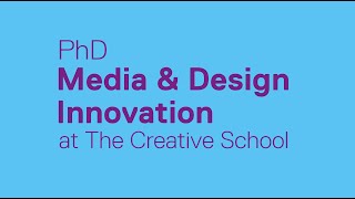 Media amp Design Innovation PhD at Toronto Metropolitan University [upl. by Genni]