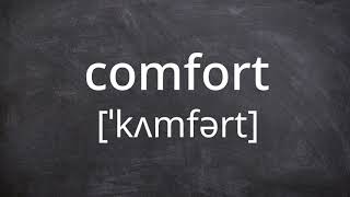 COMFORT Pronunciation in American English [upl. by Mauretta38]