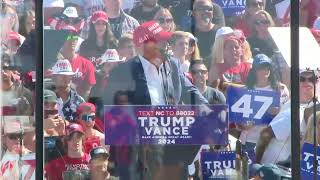 President Trumps Grandchildren Luke and Carolina Join President Trump on Stage in North Carolina [upl. by Luy]