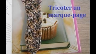 Tricoter un marque page au point jour en angle [upl. by Auop]