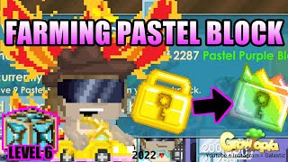 Farming Purple Pastel Block Growtopia [upl. by Mrots]