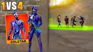 EQUIPEI A NOVA SKIN MAIS INSANA E FIZ JOGADAS INCRÍVEIS SOLO VS SQUAD FREE FIRE MOBILE [upl. by Onateag]