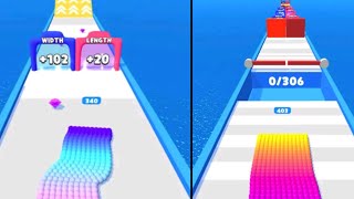 CANVAS RUN game fun casual🌈🖇️ gameplay walkthrough android iOS All level new game [upl. by Garris]