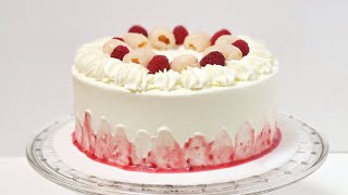 Raspberry Lychee Cake  JG Bites [upl. by Tumer]