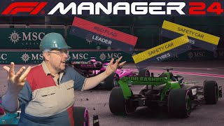 F1 Manager 24 Chaseliner To Glory Part 23 Red Flags and Safety Cars Galore [upl. by Ihteerp]