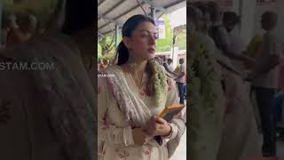 Hansika Motwani Tirumala Visit With Mother [upl. by Socem]