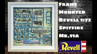 Revell 172 Spitfire MkIIa  Display Case Mounted  Full Build [upl. by Phylys]