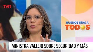 Ministra Vallejo en el quotBuenos Días a Todosquot Presupuesto seguridad probidad y más [upl. by Accisej]