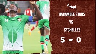 Harambee Stars vs Seychelles  Kenya wins 50 \\ Olunga brace [upl. by Asik]