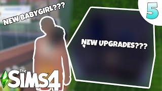 HOUSE UPGRADES AND NEW BABYGIRL  Sims 4 Rags To Riches  Part 5 [upl. by Jews]